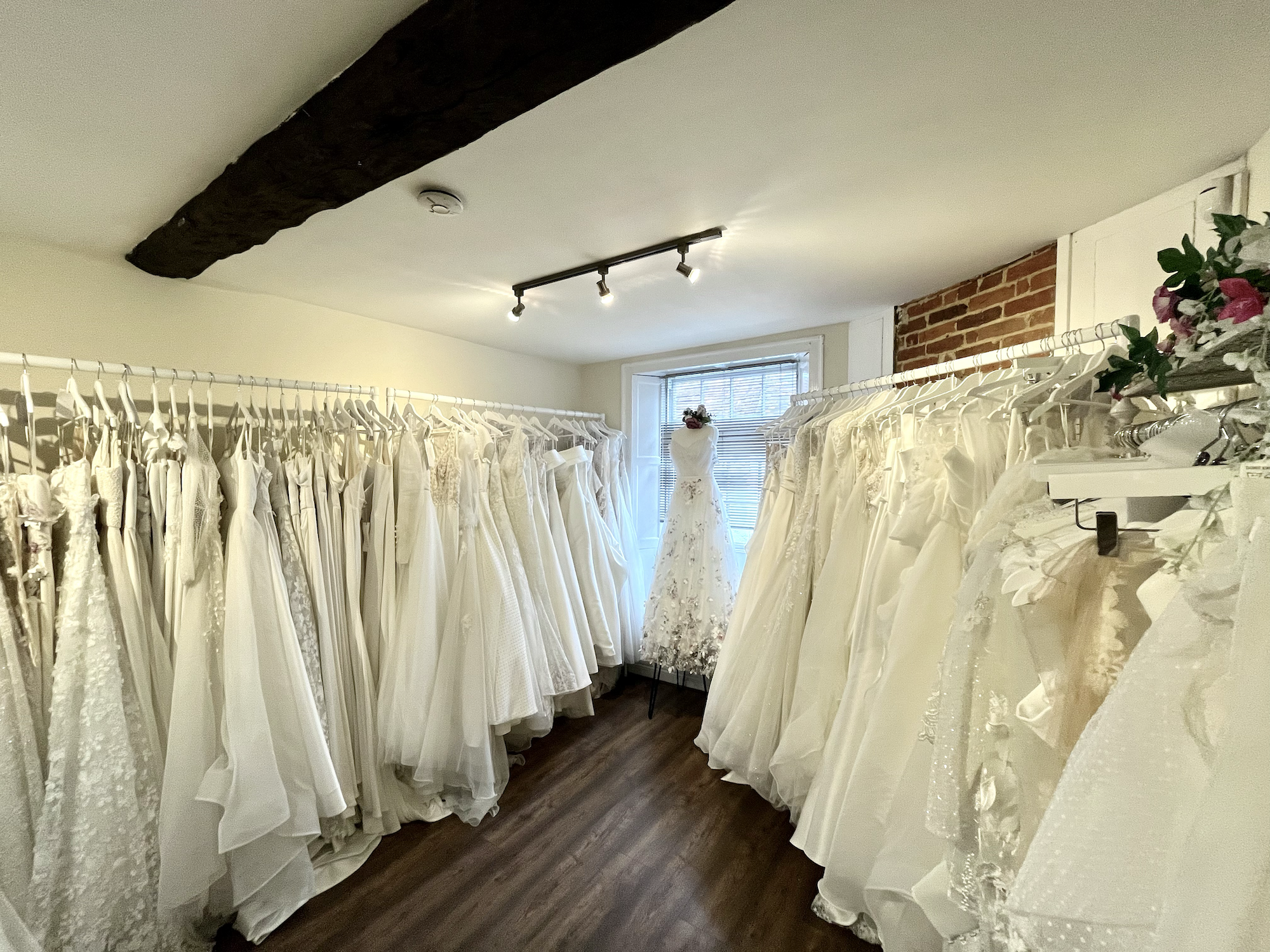 Wedding dresses in the Ampthill bridal studio